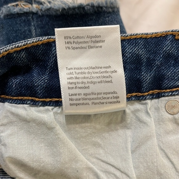 NEW Insane Gene High Rise Midi Shorts Denim Size XS - Picture 10 of 10